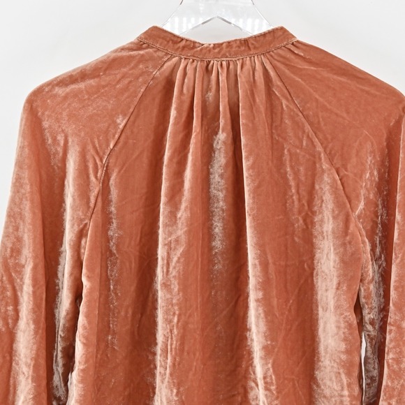 Anthropologie Pilcro Velvet Femme Top Womens Size XS Button Front Pocket Blouse - Picture 11 of 13